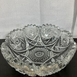 Vintage Imperial Glass Cut Glass‎ Bowl 1950s Candy Decorative